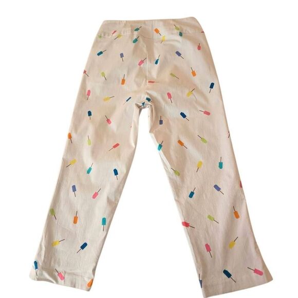 Lulu B Womens Popsicle Print White Pull On Capri Pant Size 6 - Picture 4 of 11